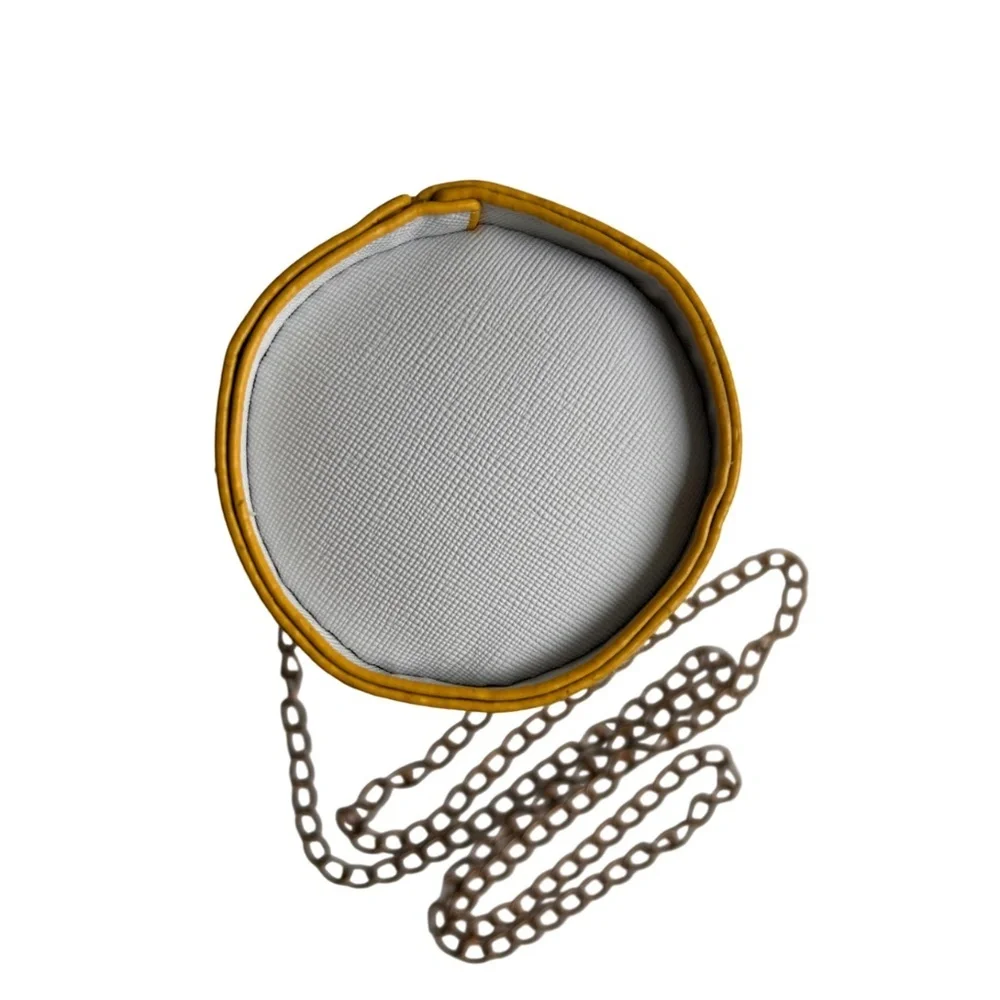 Popcorn Small Bucket Crossbody Bag​ with Chain